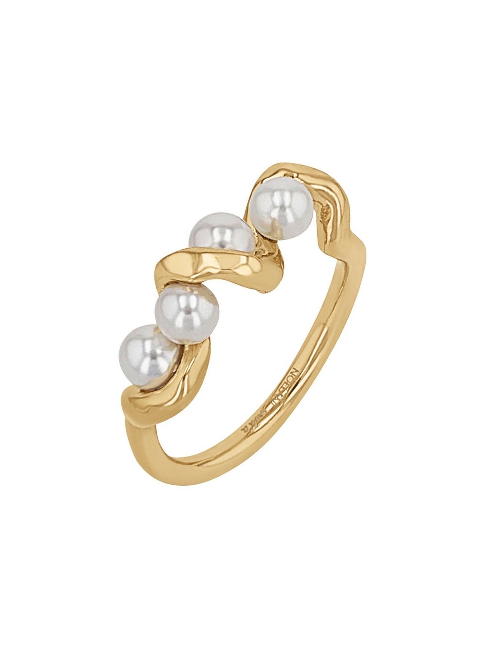 NOELANI Ring Damen Edelstahl gold, 56