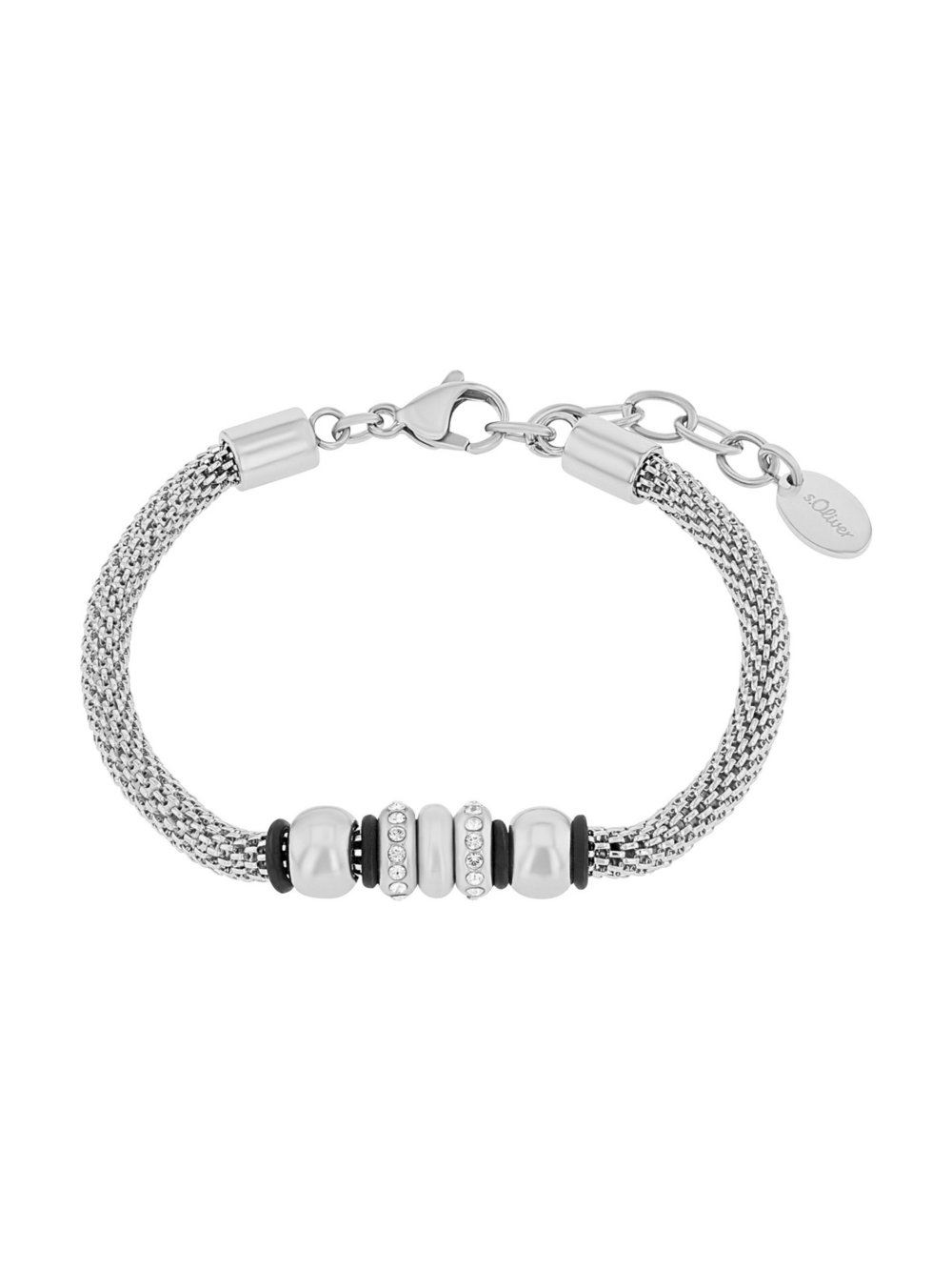 s.Oliver Armband Damen Edelstahl silber, 21