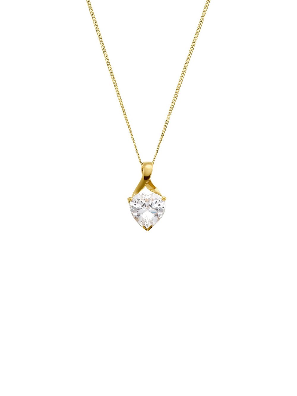 amor Kette mit Anhänger Damen Gelbgold gold, 42