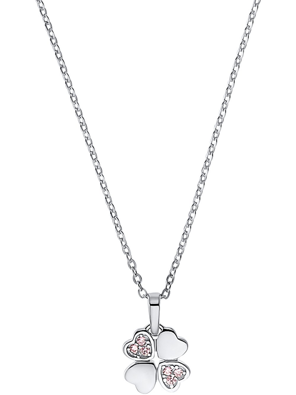 amor Kette mit Anhänger Mädchen Sterlingsilber rosa, 38