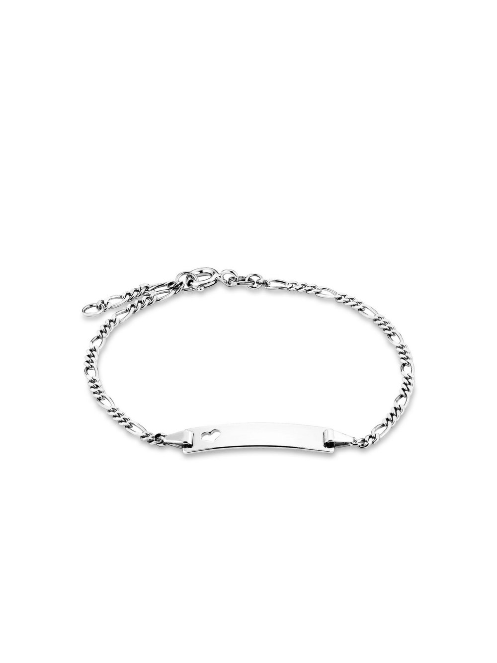 amor Identarmband Damen Sterlingsilber silber, 18