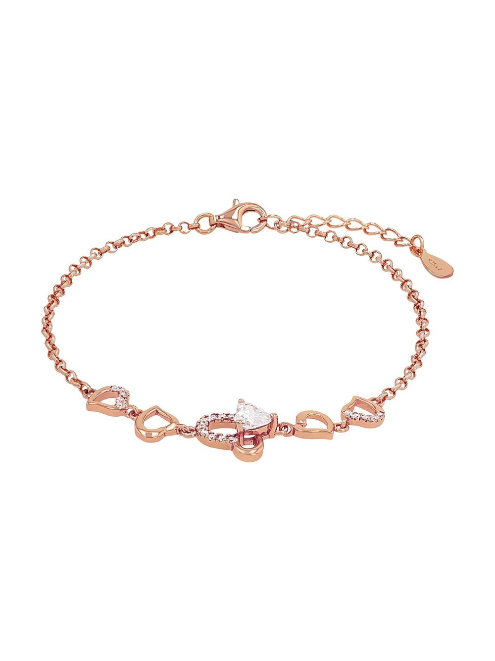 amor Armband Damen Sterlingsilber roségold, 20