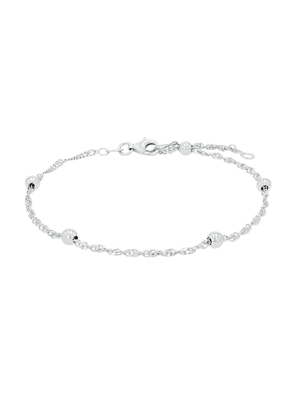 amor Fußkette Damen Sterlingsilber silber, 25