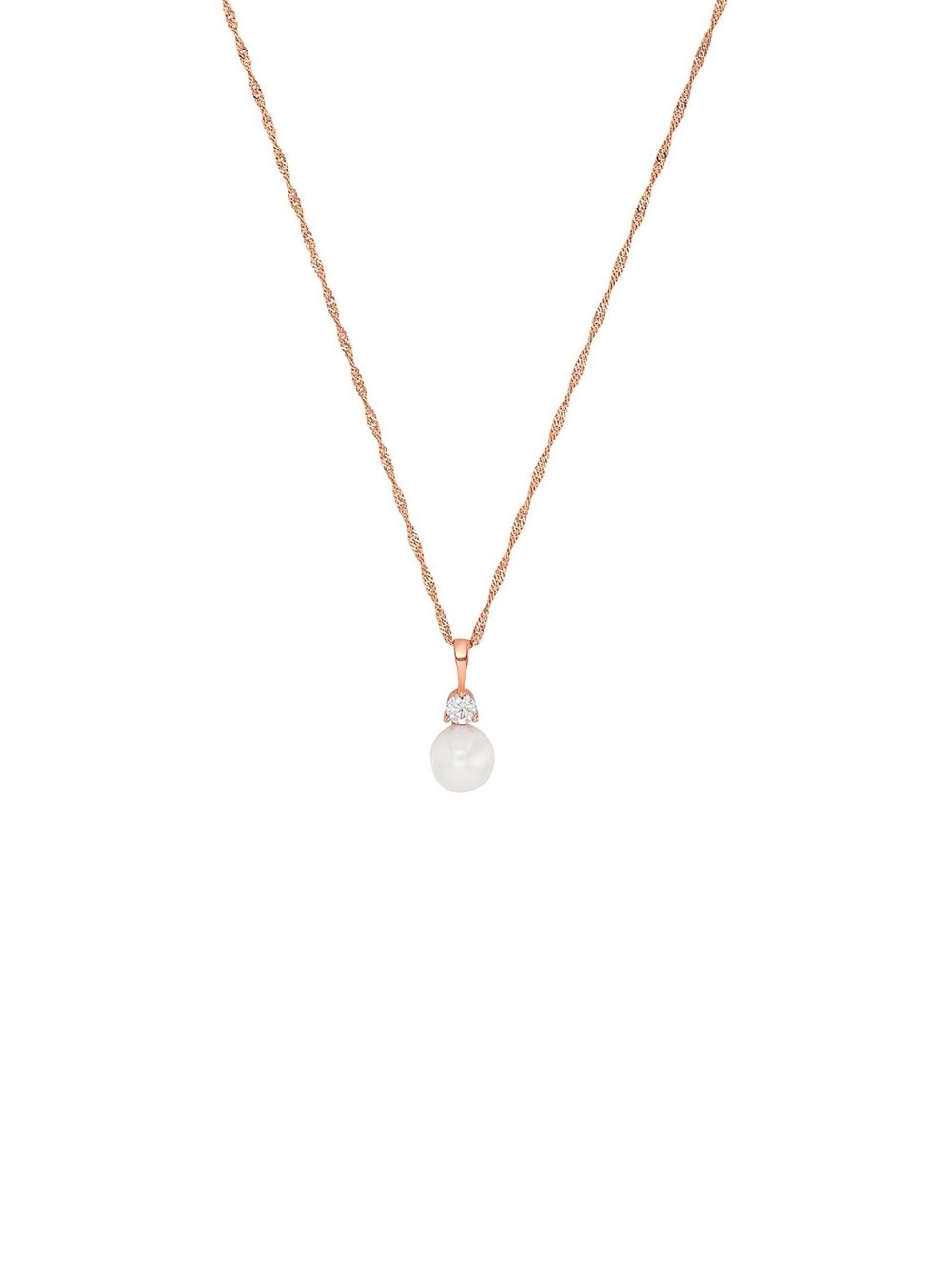 amor Kette mit Anhänger Damen Sterlingsilber roségold, 45