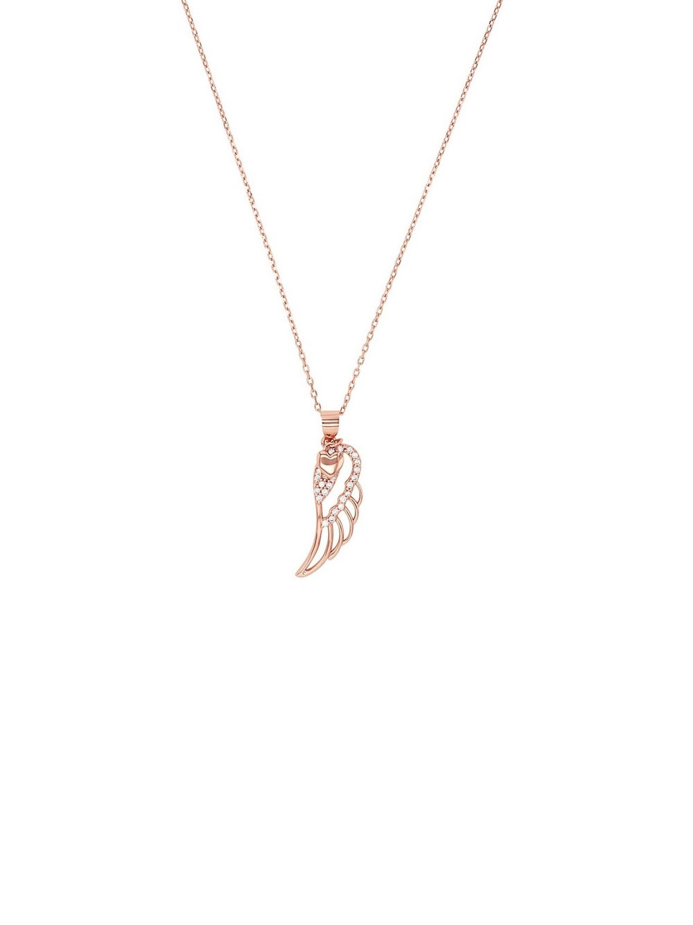 amor Kette mit Anhänger Damen Sterlingsilber roségold, 45