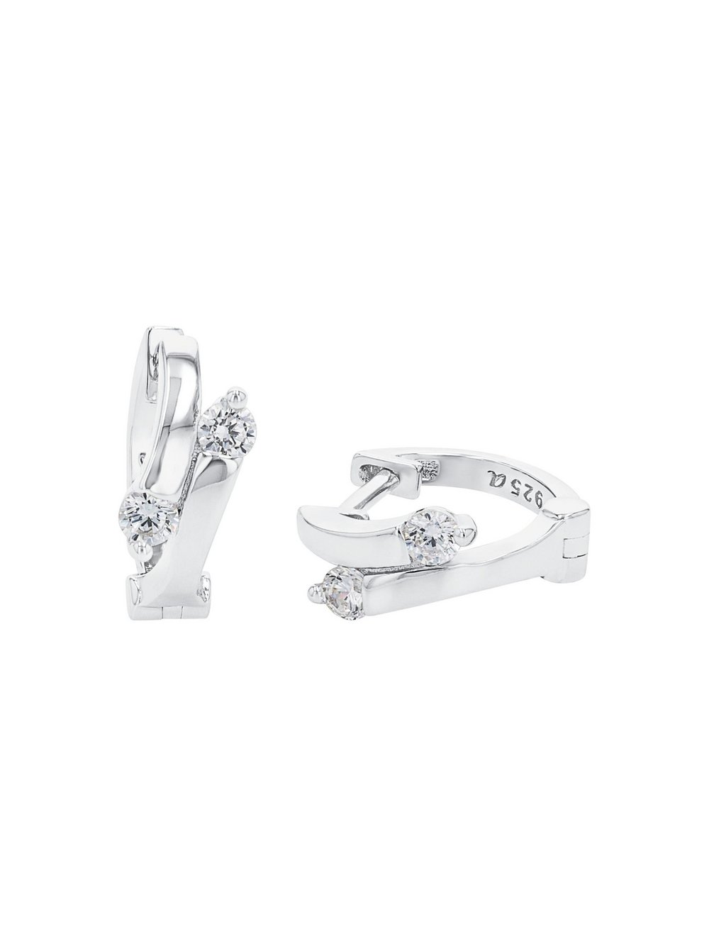 Thumbnail - amor Creolen Damen Sterlingsilber silber, ONE SIZE