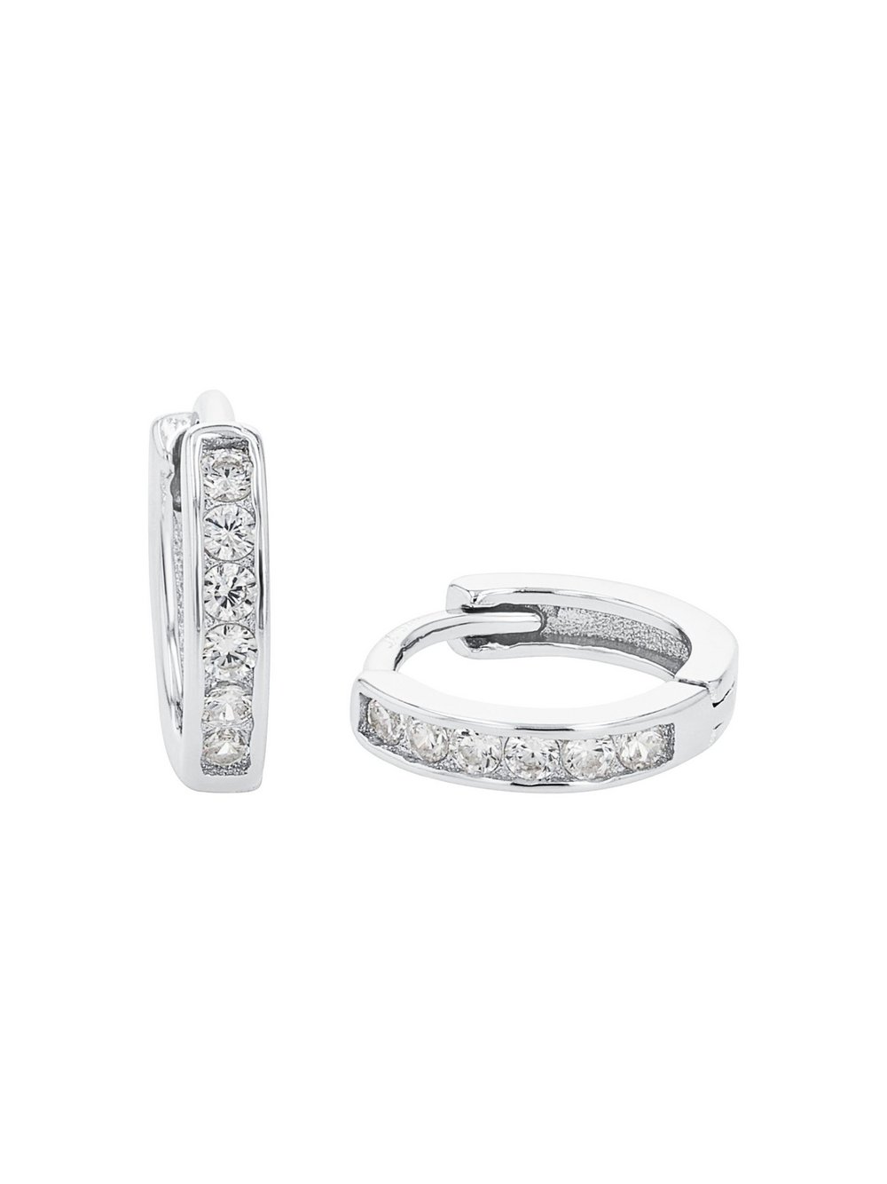 amor Creolen Damen silber, ONE SIZE