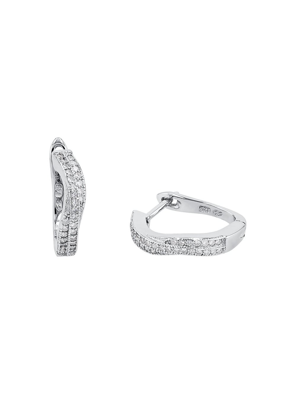 amor Creolen Damen Sterlingsilber silber, ONE SIZE