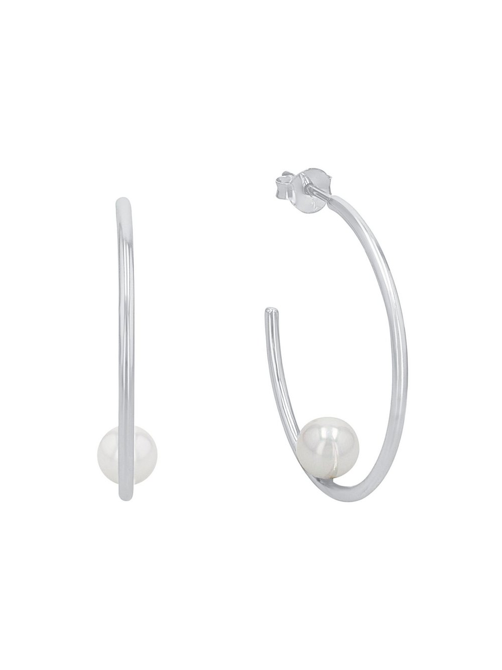 amor Creolen Damen Sterlingsilber silber, ONE SIZE