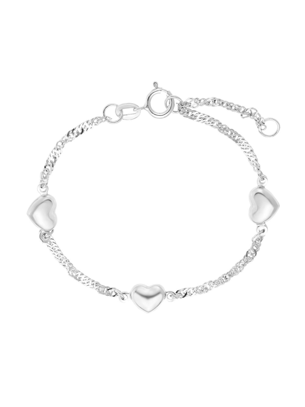 amor Armband Mädchen silber, 14