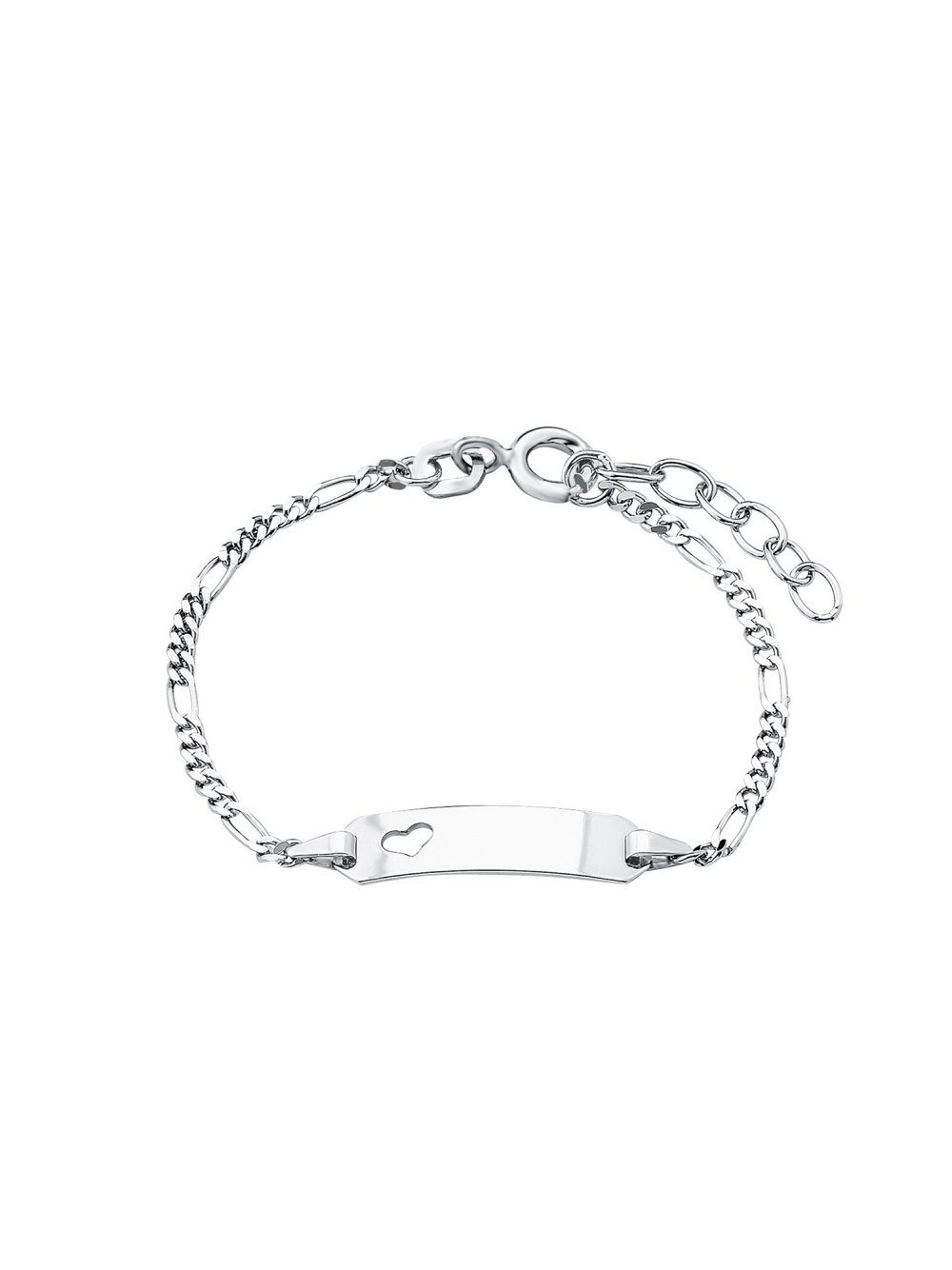 amor Identarmband Mädchen Sterlingsilber silber, 14