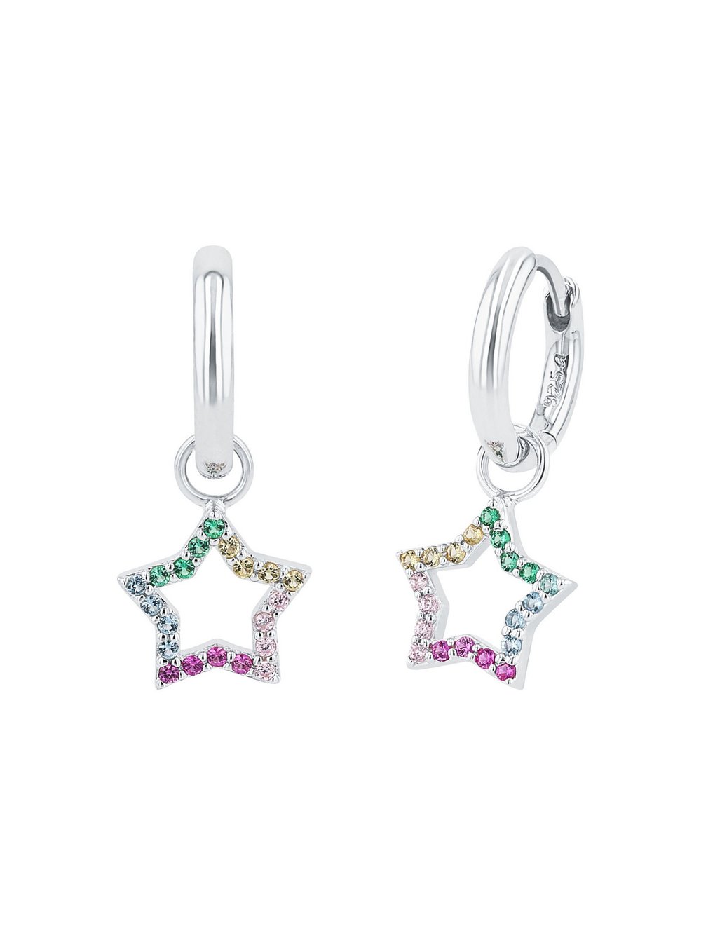 Prinzessin Lillifee Creolen Mädchen Sterlingsilber silber, ONE SIZE