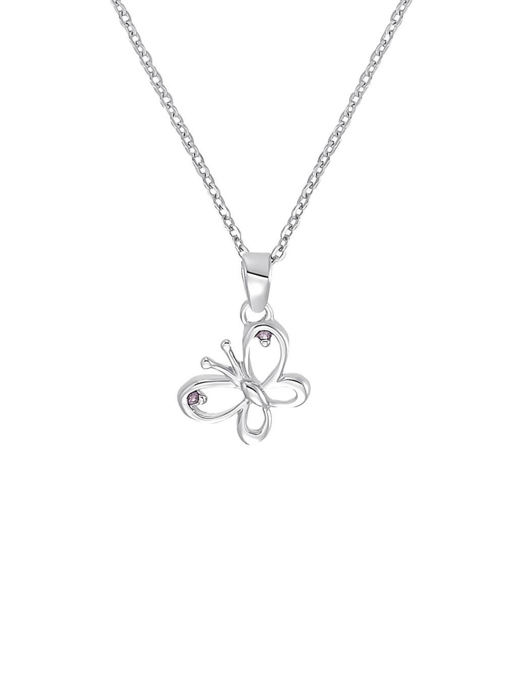 amor Kette mit Anhänger Mädchen Sterlingsilber pink, 38