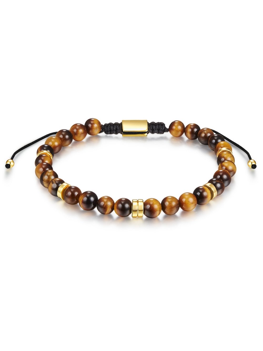 Thumbnail - Männerglanz Armband Herren Naturstein braun, ONE SIZE
