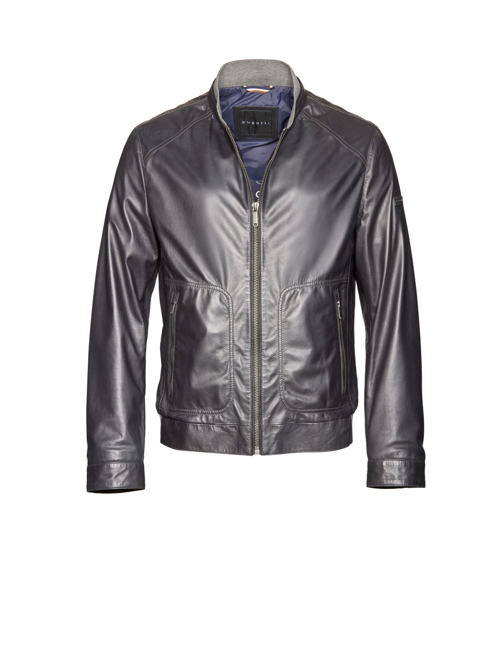 Thumbnail - Bugatti Lederjacke Herren blau, 54