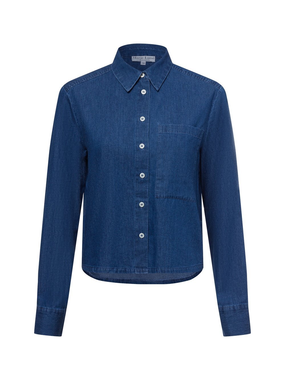 Marie Lund Jeansbluse Damen Baumwolle blau, 44