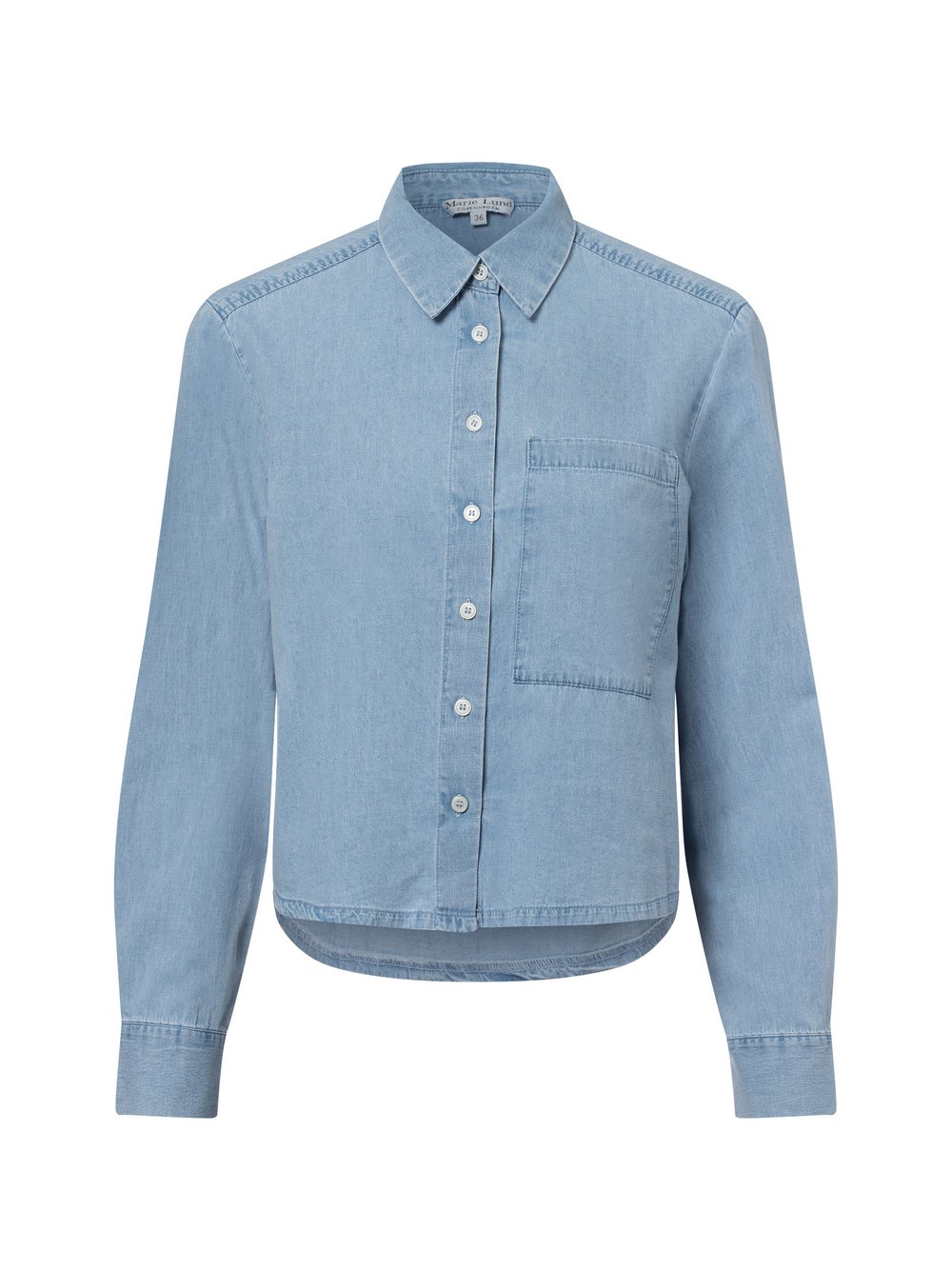 Marie Lund Jeansbluse Damen Baumwolle blau, 38