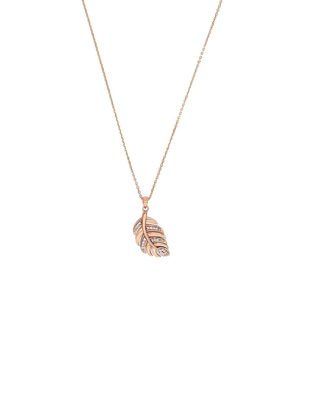 amor Kette mit Anhänger Damen Sterlingsilber roségold, 50