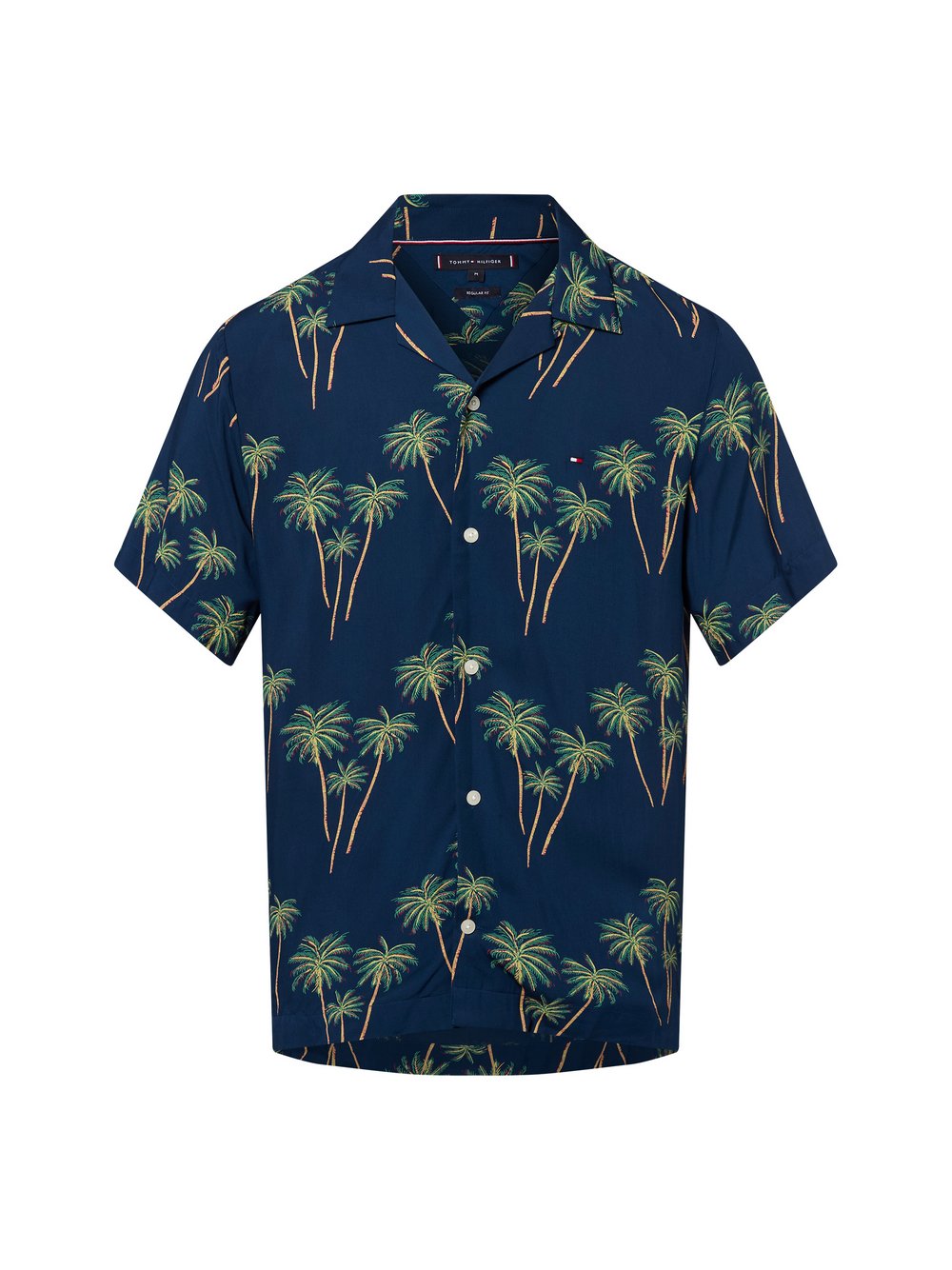 Tommy Hilfiger Hemd Herren Regular Fit Modal mehrfarbig gemustert, XXL
