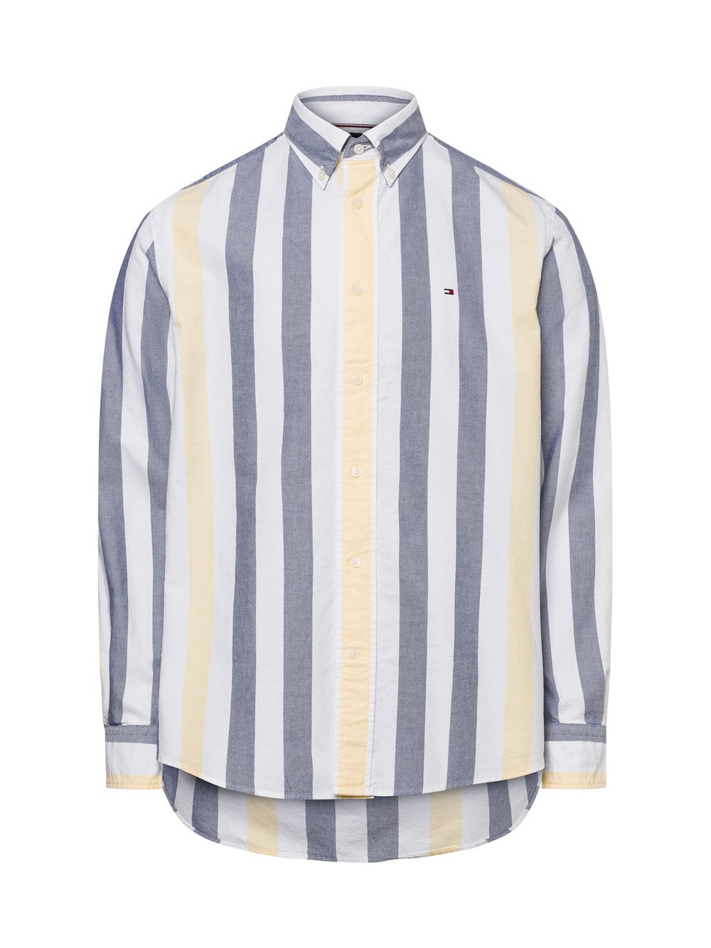 Tommy Hilfiger Freizeithemd Herren Comfort Fit Baumwolle mehrfarbig gestreift, M