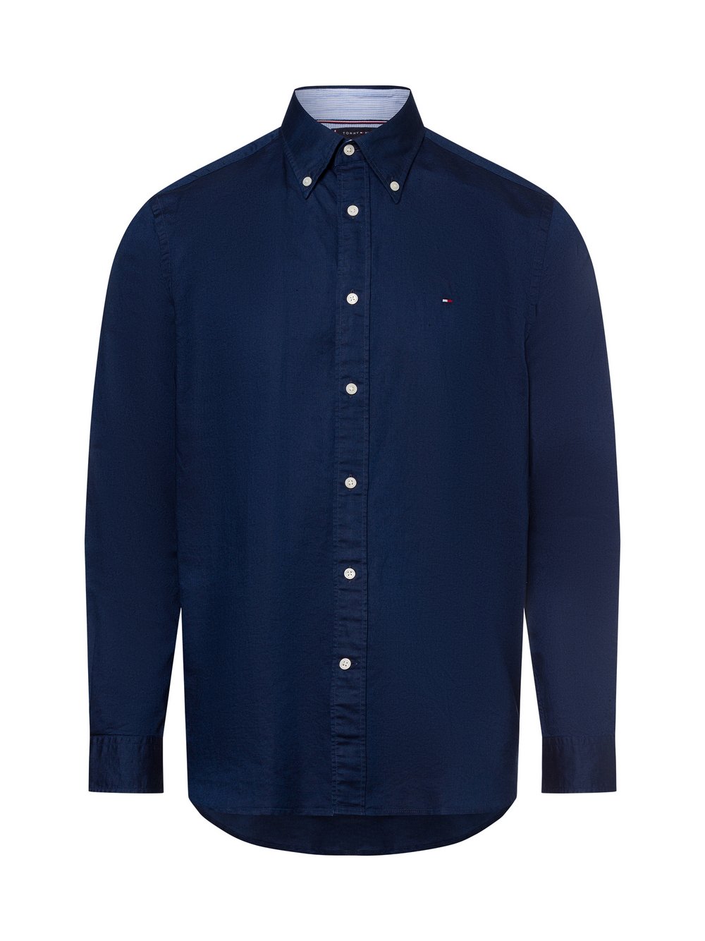 Thumbnail - Tommy Hilfiger Freizeithemd mit Leinen-Anteil Herren Regular Fit Baumwolle blau, XL