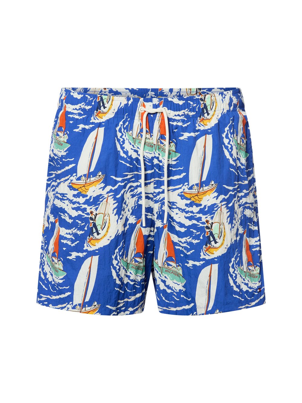 Tommy Hilfiger Badeshorts Herren Polyamid blau gemustert, M