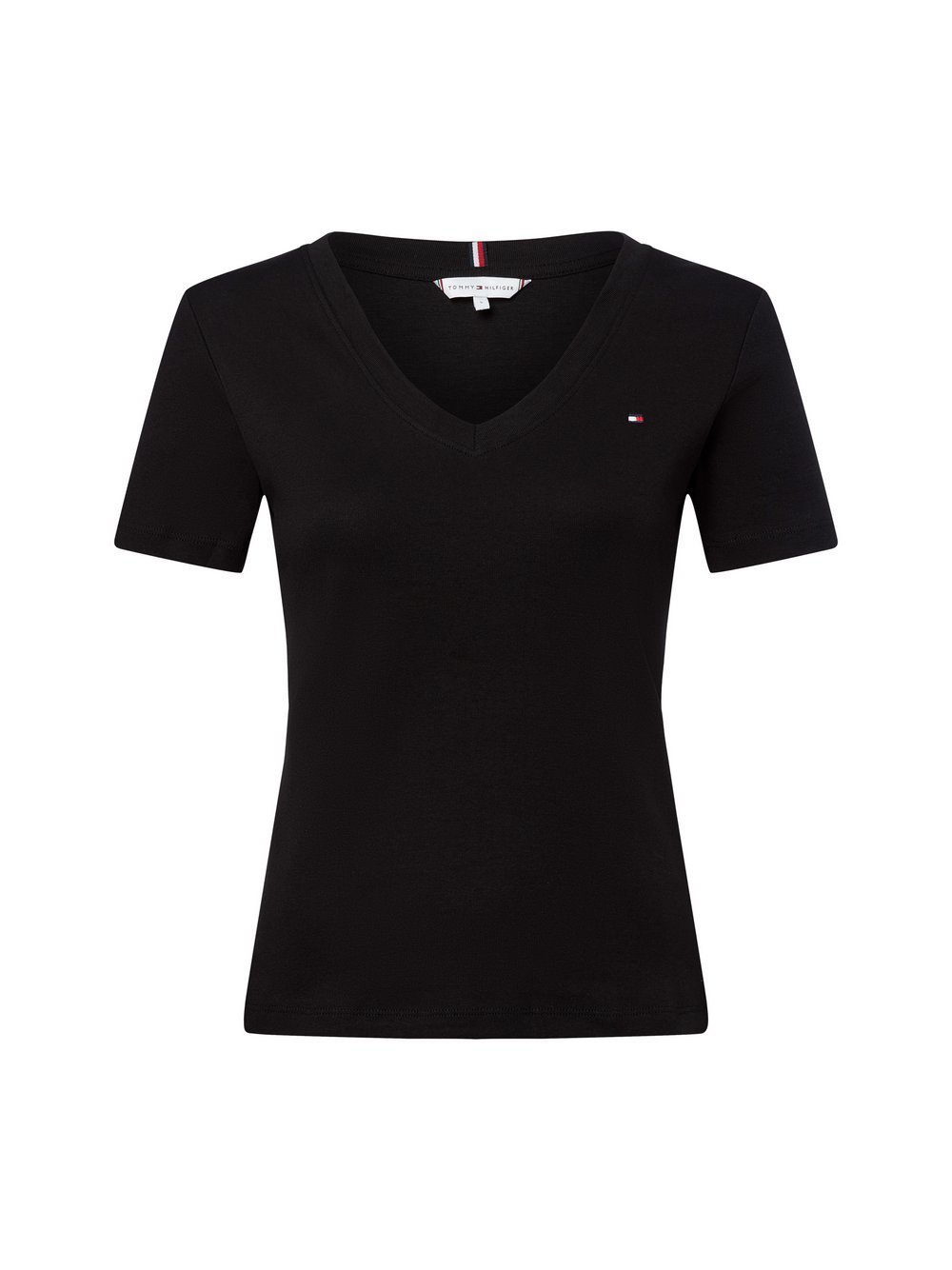 Tommy Hilfiger T-Shirt Damen Baumwolle schwarz, L