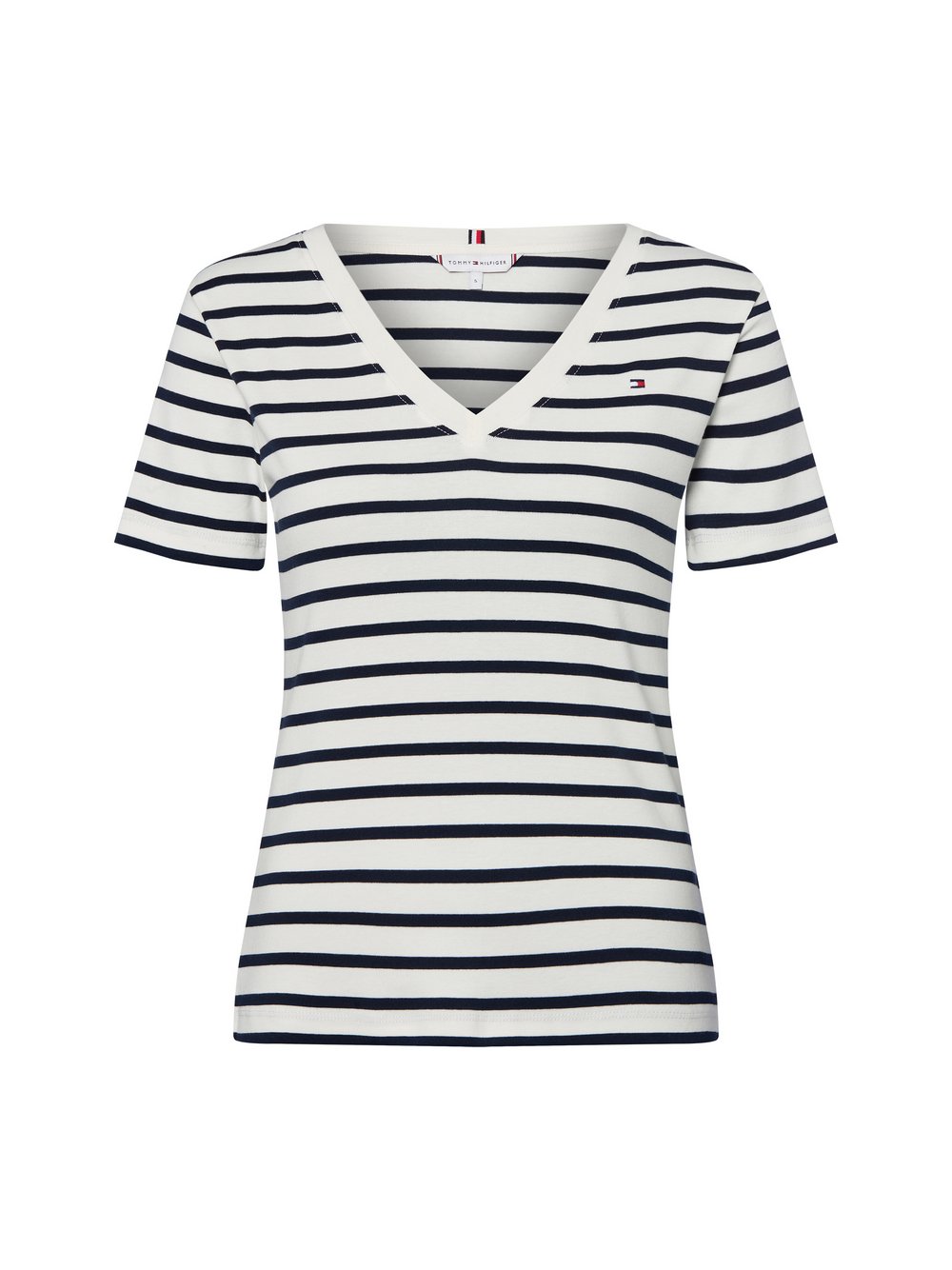 Thumbnail - Tommy Hilfiger T-Shirt Damen Baumwolle mehrfarbig gestreift, XXL