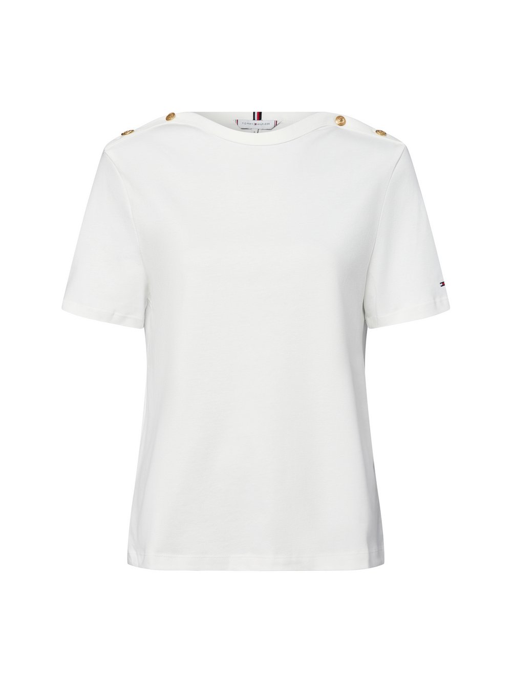Thumbnail - Tommy Hilfiger T-Shirt Damen Baumwolle weiß, M