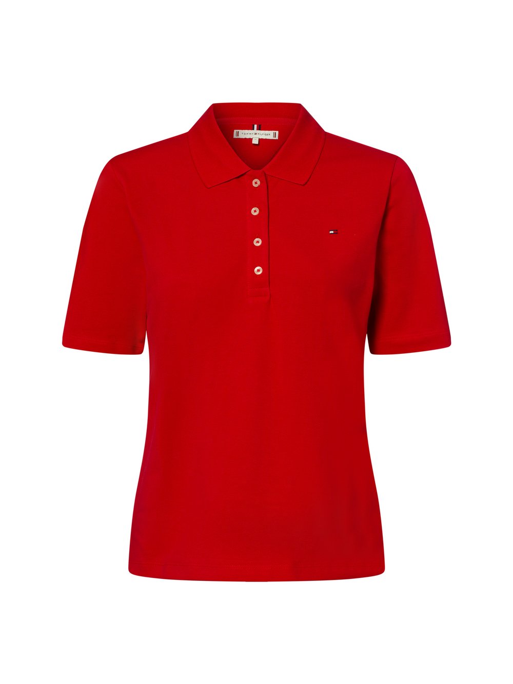 Thumbnail - Tommy Hilfiger Poloshirt Damen Baumwolle rot, M