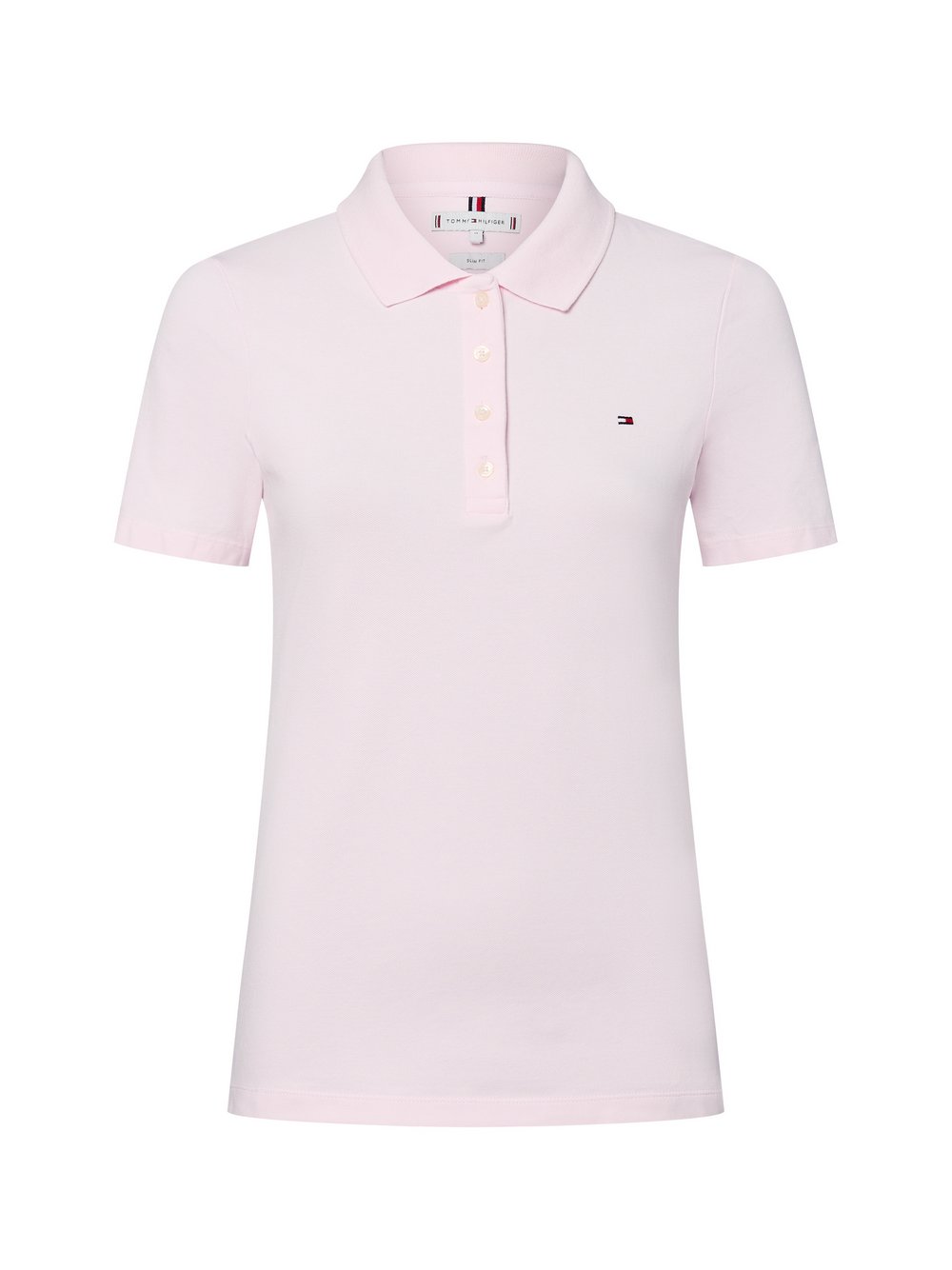 Thumbnail - Tommy Hilfiger Poloshirt Damen Baumwolle rosa, L