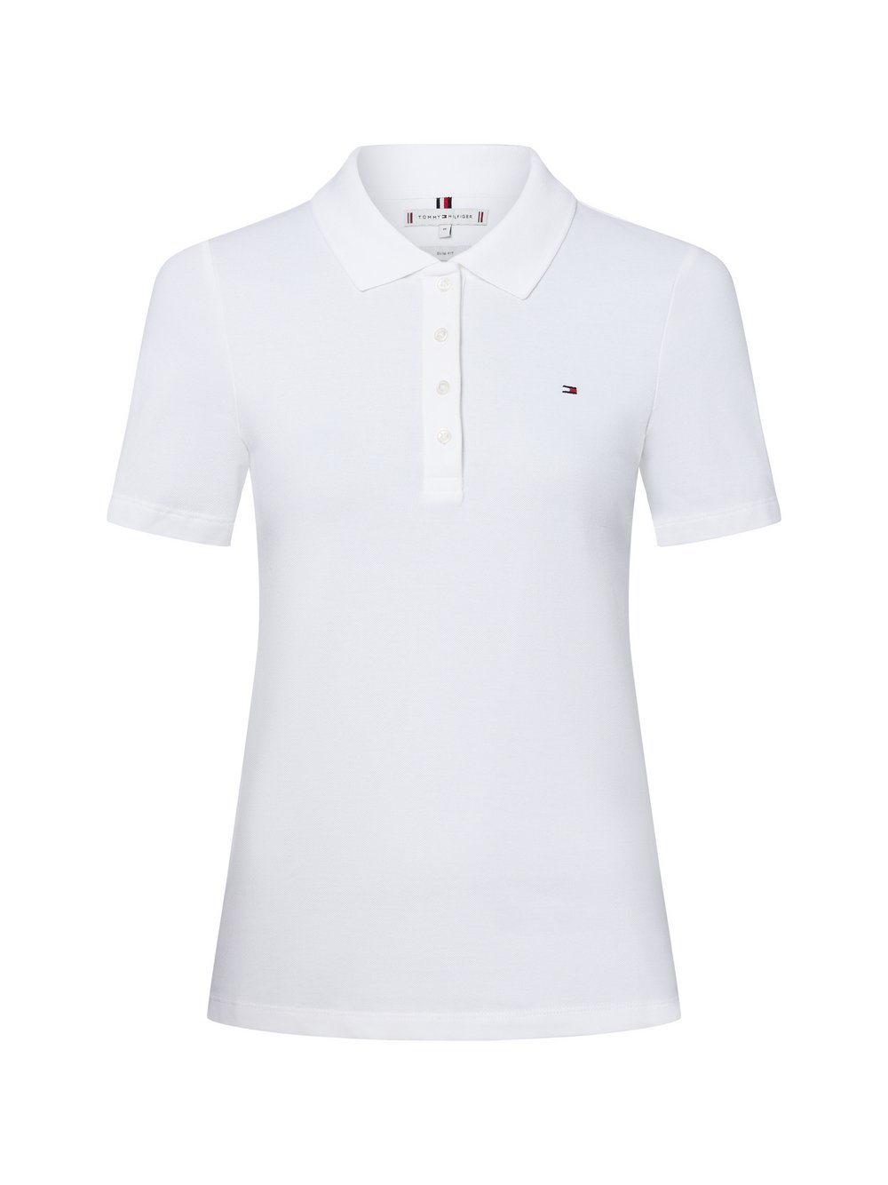 Tommy Hilfiger Poloshirt Damen Baumwolle weiß, M