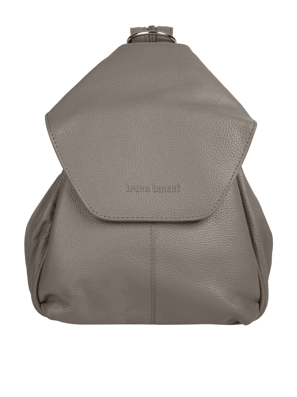 Bruno Banani Rucksack Damen Leder grau, ONE SIZE