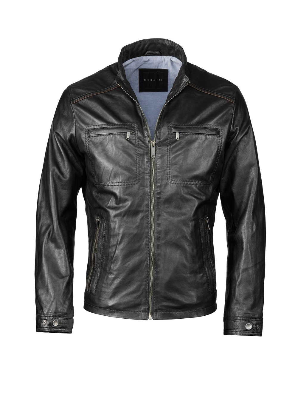 Thumbnail - Bugatti Lederjacke Herren schwarz, 52
