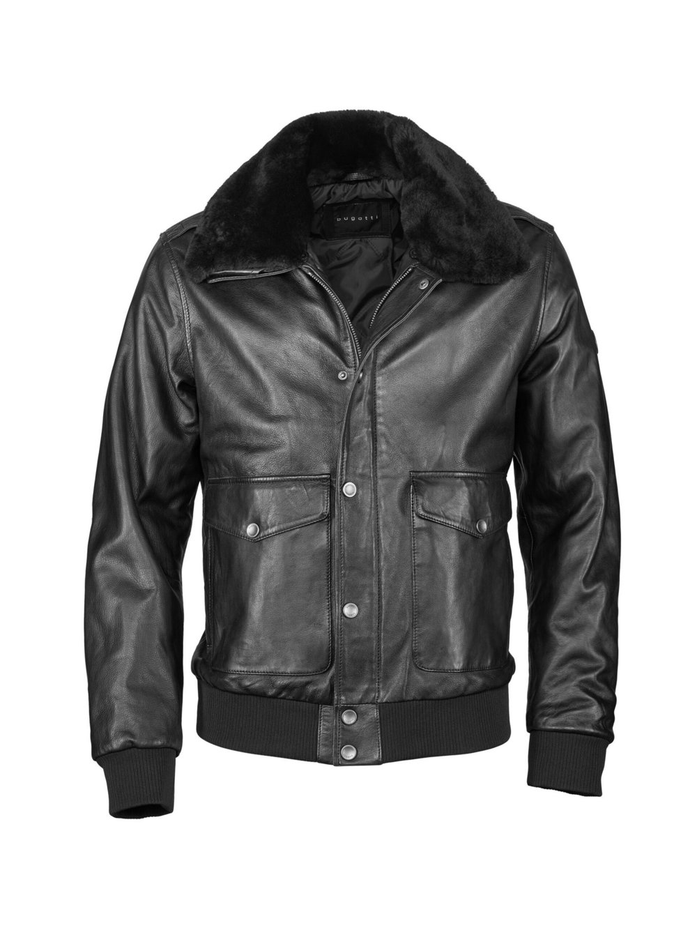 Bugatti Lederjacke Herren schwarz, 54