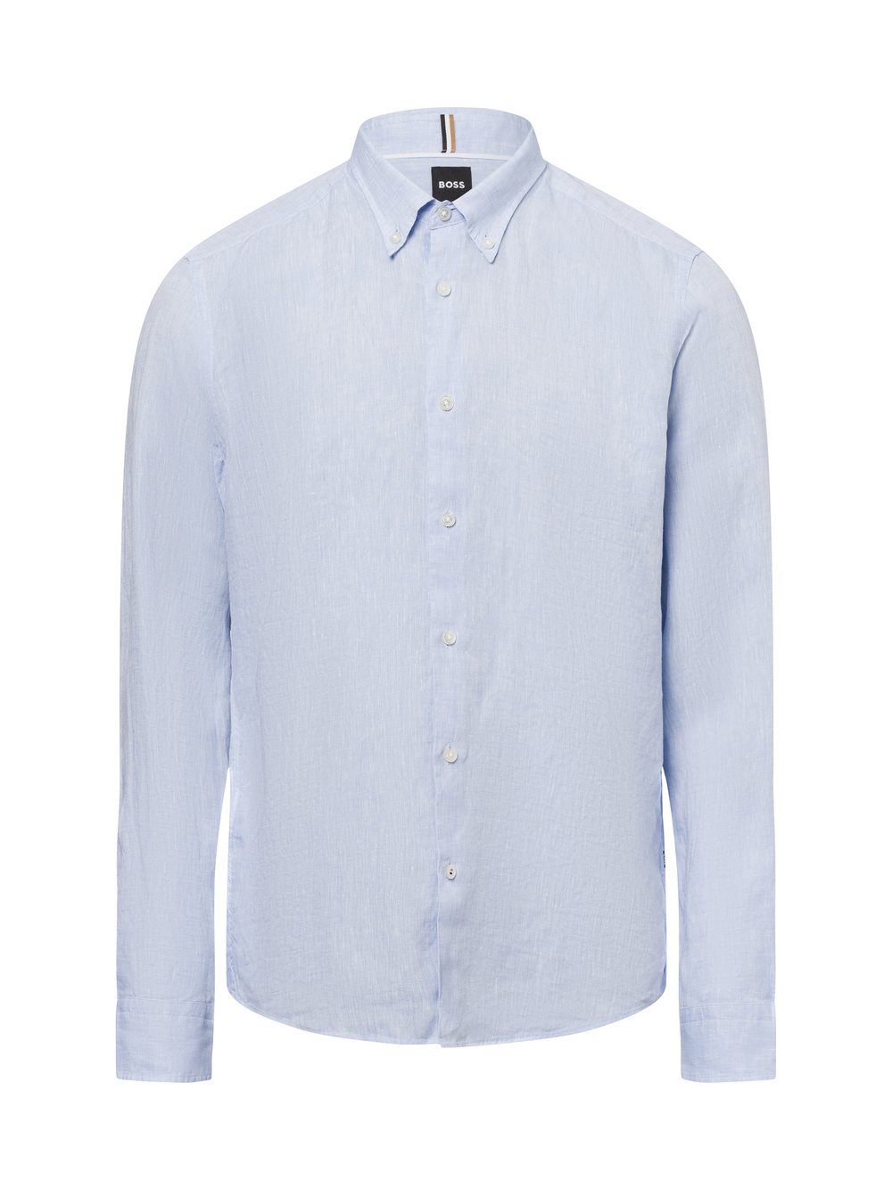 Thumbnail - BOSS Freizeithemd aus Leinen-Anteil Herren Regular Fit blau, L