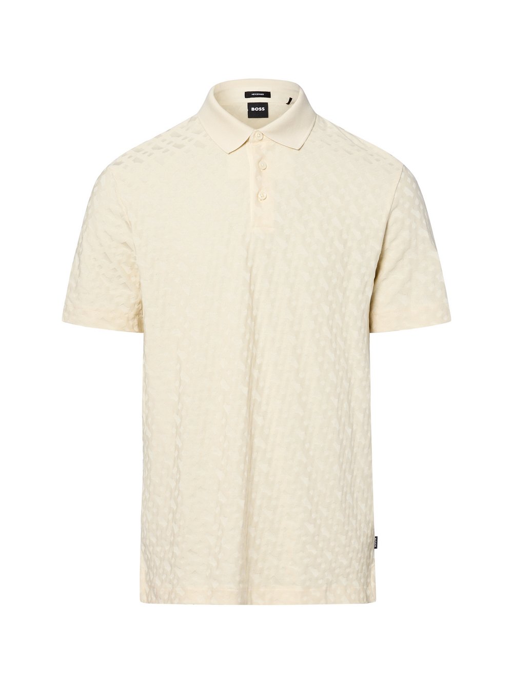 BOSS Poloshirt Herren Baumwolle mehrfarbig strukturiert, S
