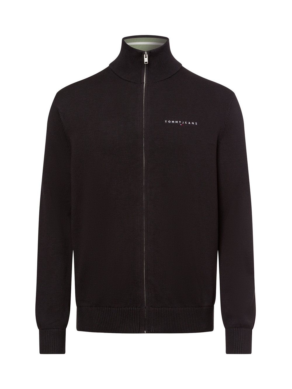 Tommy Jeans Strickjacke Herren Baumwolle schwarz, L