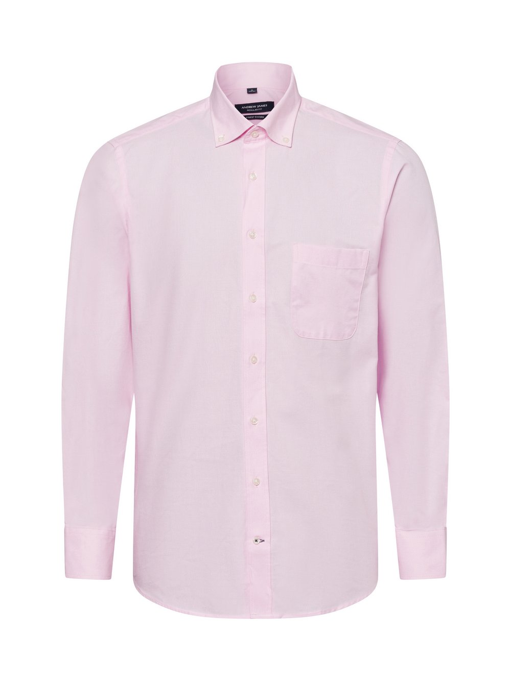 Andrew James Businesshemd Herren Regular Fit Baumwolle rosa, M