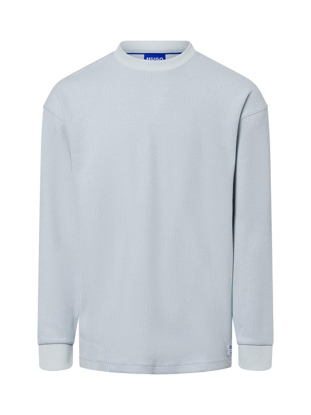 HUGO BLUE Sweatshirt  Herren Baumwolle blau strukturiert, M