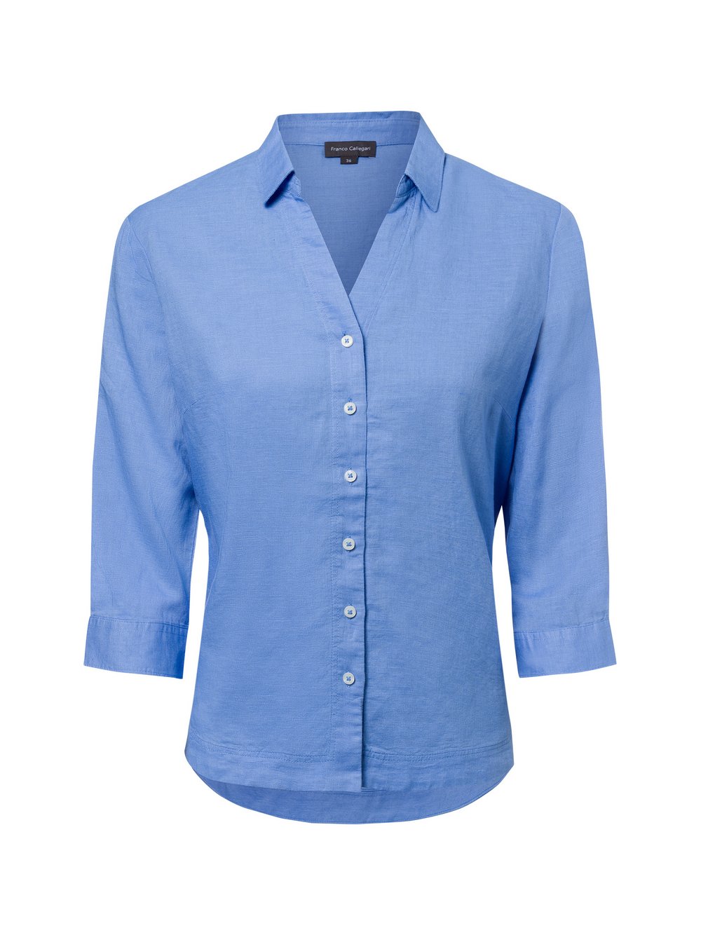 Franco Callegari Bluse Damen Leinen blau, 38
