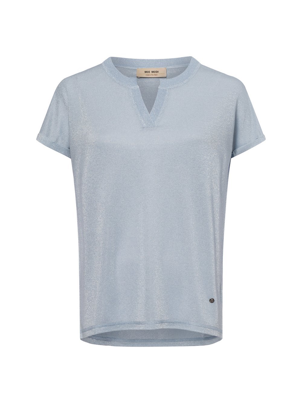 MOS MOSH T-Shirt Damen Viskose blau, S