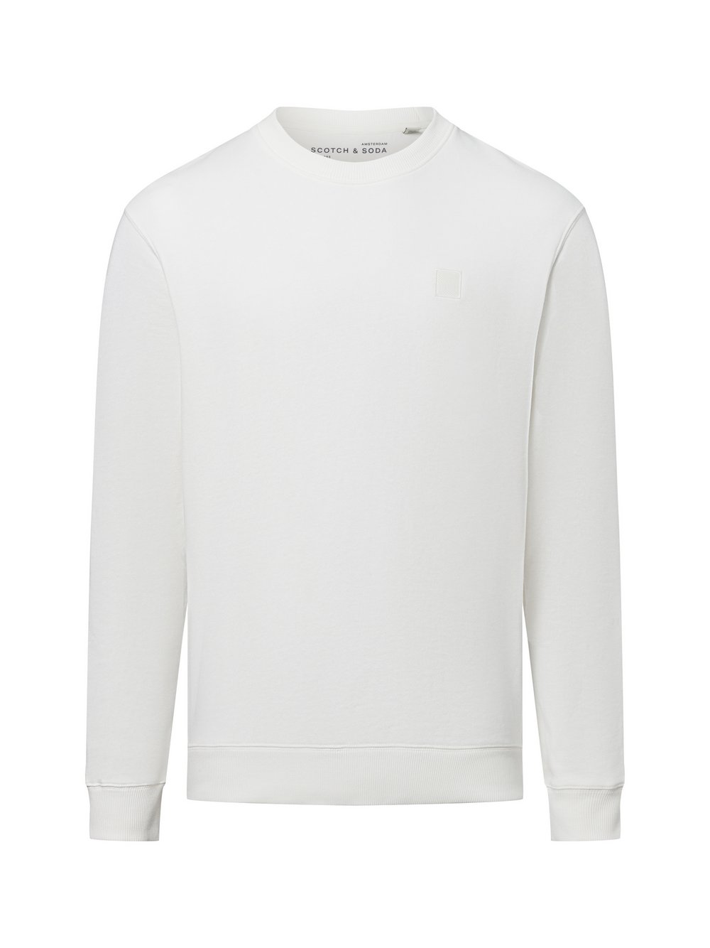 Scotch & Soda Sweatshirt Herren Baumwolle weiß, L