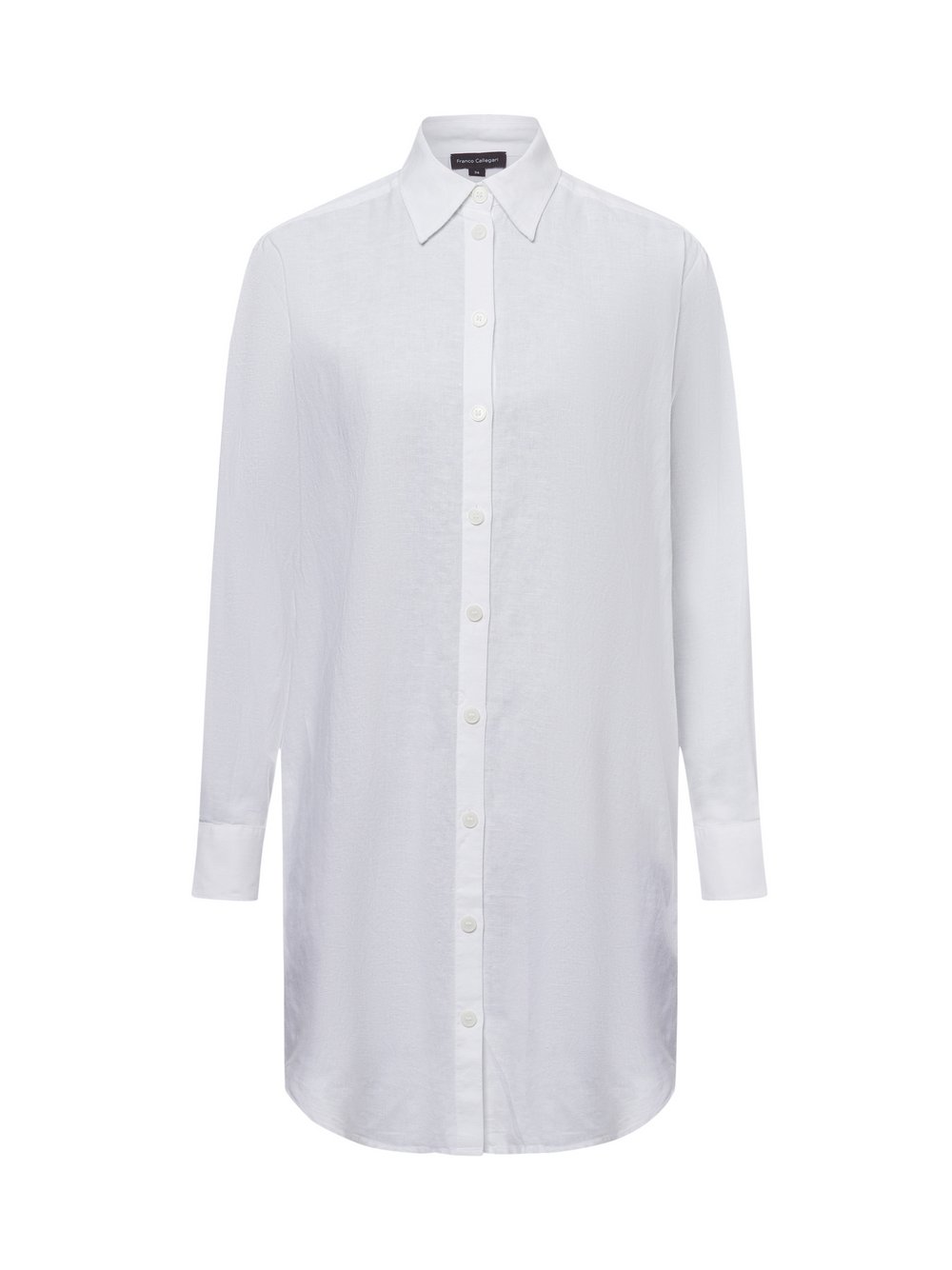Franco Callegari Bluse mit Leinenanteil Damen Baumwolle weiß, 46