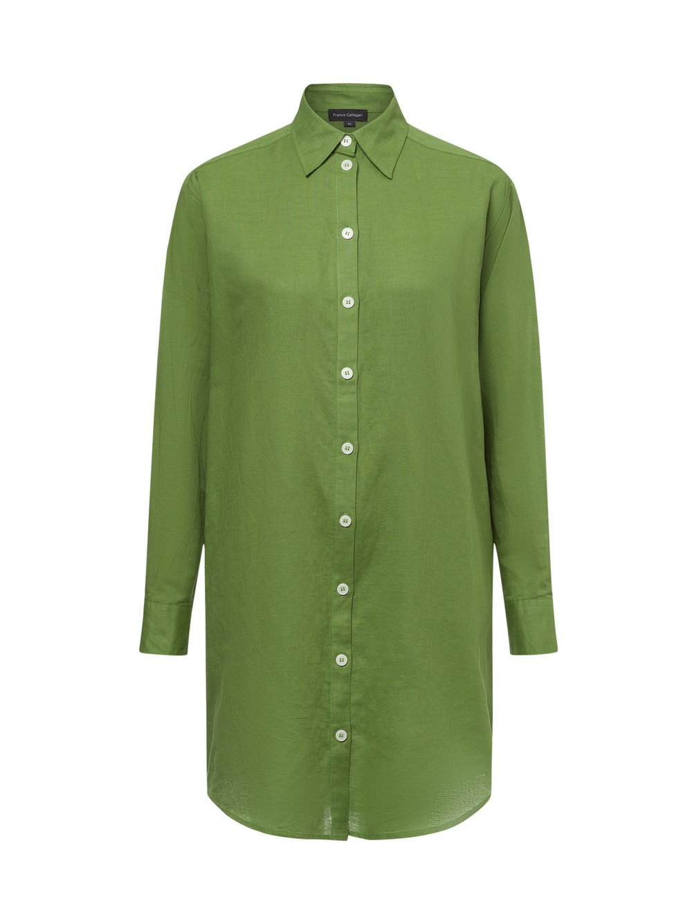 Franco Callegari Bluse mit Leinenanteil Damen Baumwolle grün, 36