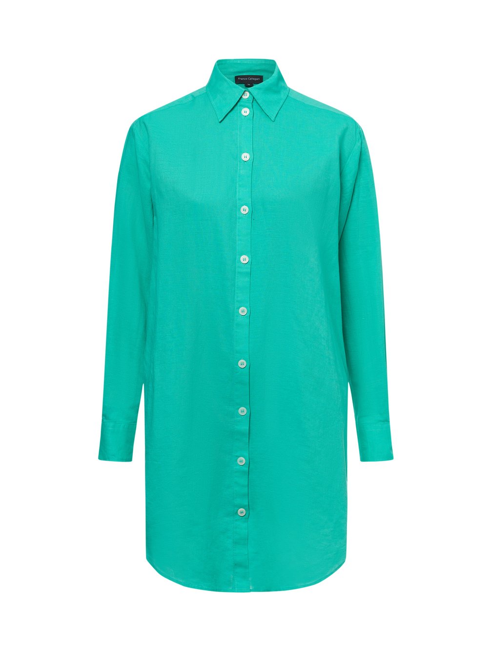 Franco Callegari Bluse mit Leinenanteil Damen Baumwolle blau, 46