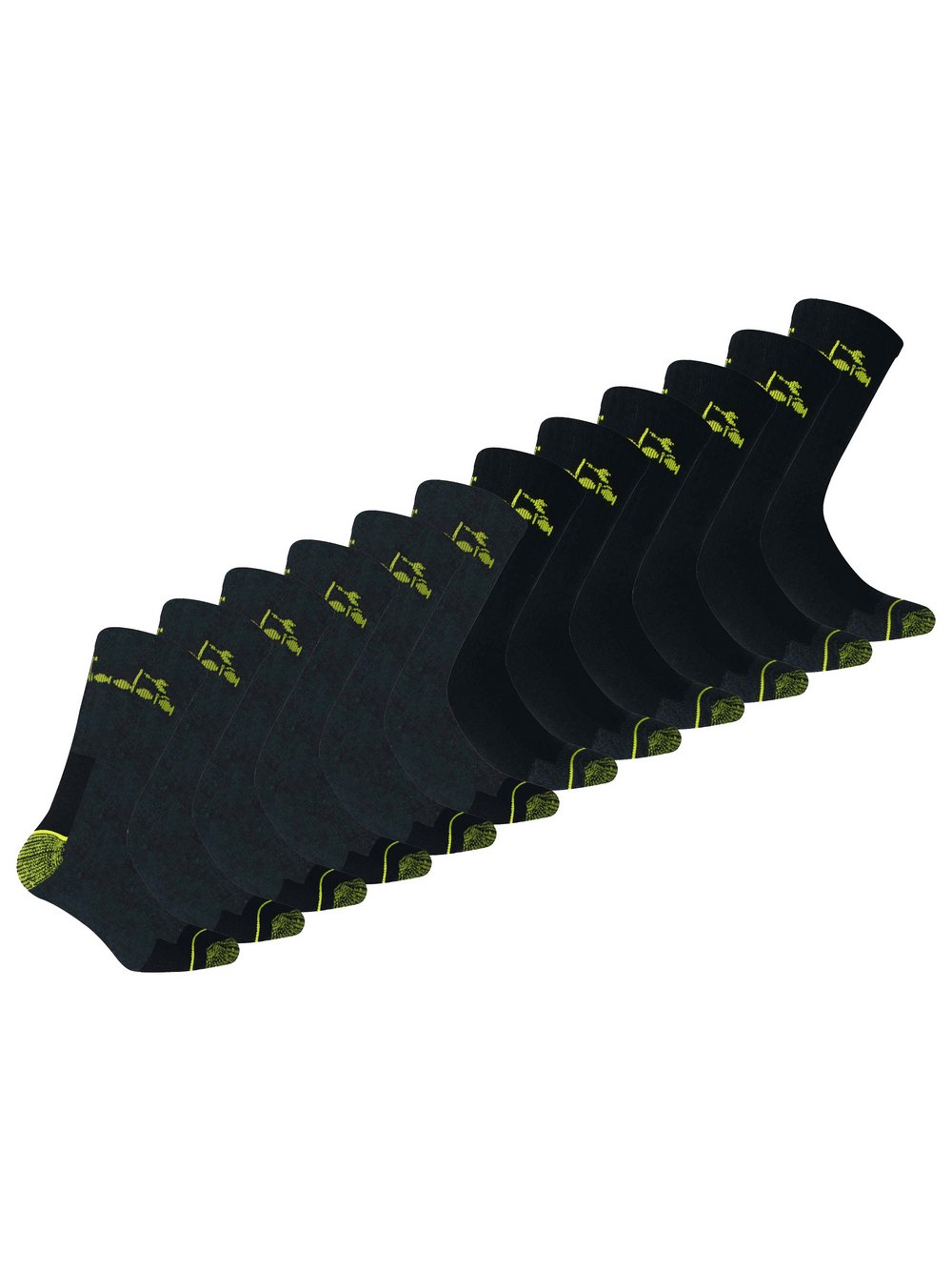 Diadora Socken 12er Pack Damen Baumwolle mehrfarbig gemustert, 43-46