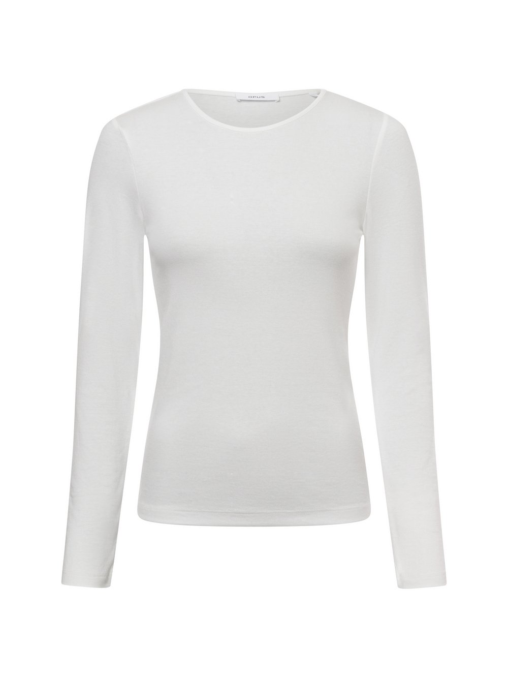 Opus Langarmshirt Damen Lyocell weiß, 40