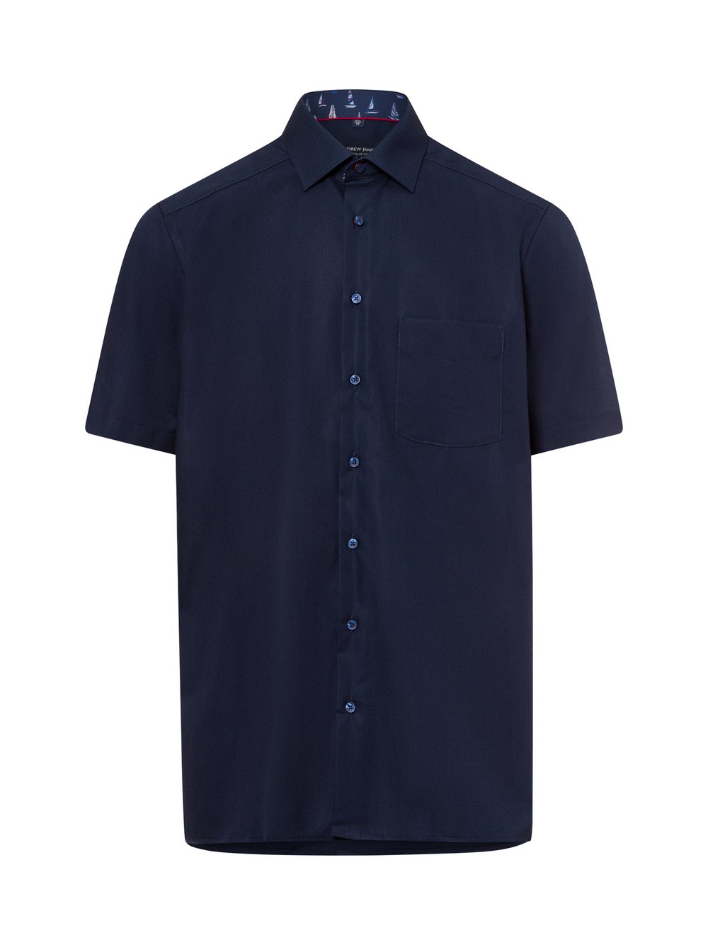 Andrew James Hemd Herren Regular Fit Baumwolle blau, 44