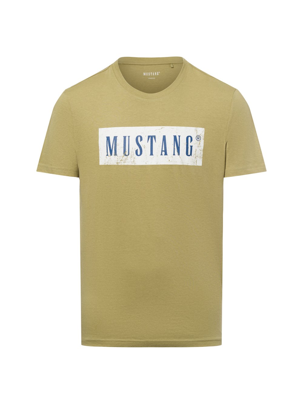 Thumbnail - Mustang T-Shirt Herren Baumwolle grün bedruckt, XXL